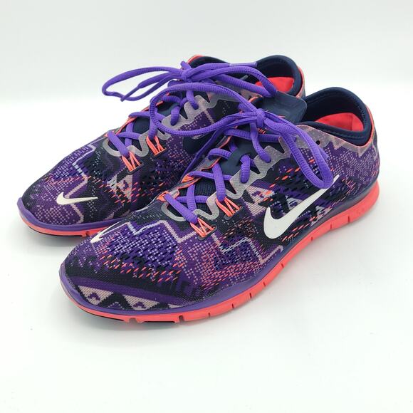 Nike Free 5 TR Fit 4 Athletic Running Shoes Purple Pink 629832-402 Womens Size 7 - Picture 1 of 9
